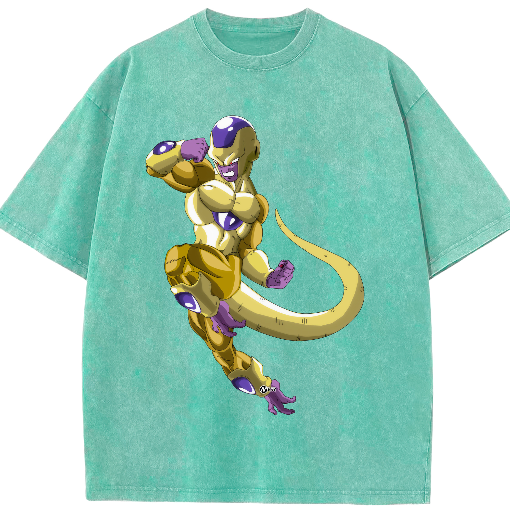 （画像用） ドラゴンボール フリーザ DRAGON BALL Frieza 綿100% ヴィンテージ風 半袖Tシャツ（フロントプリント）